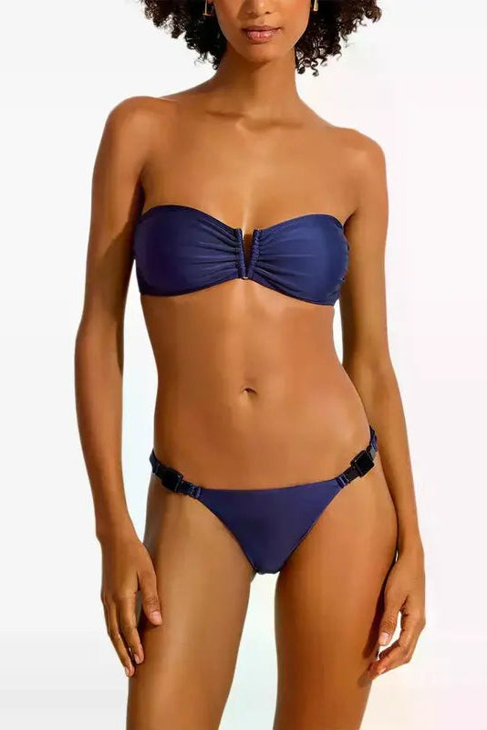 V Bandeau Bikini Top