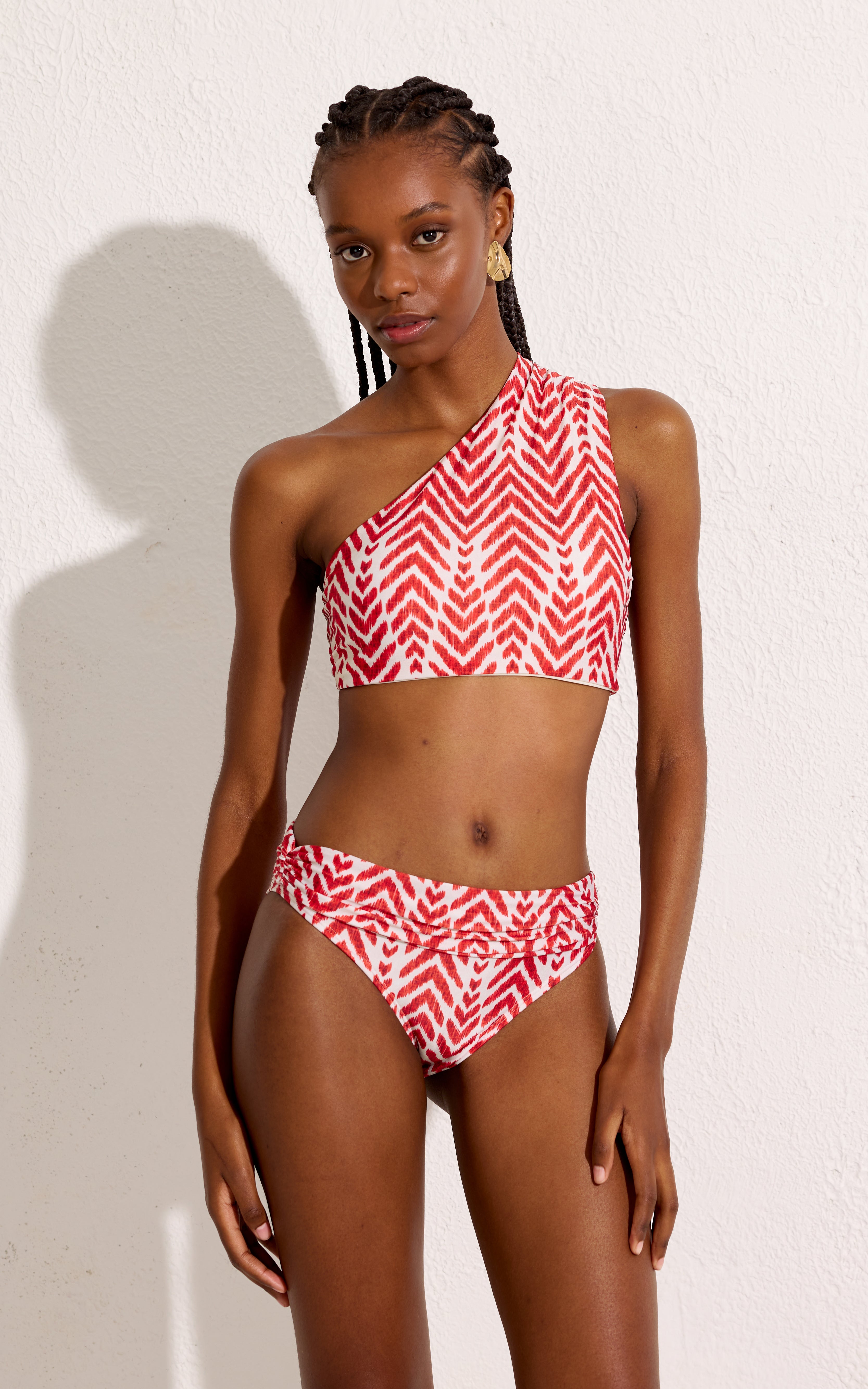 One Shoulder Detail Bikini Top