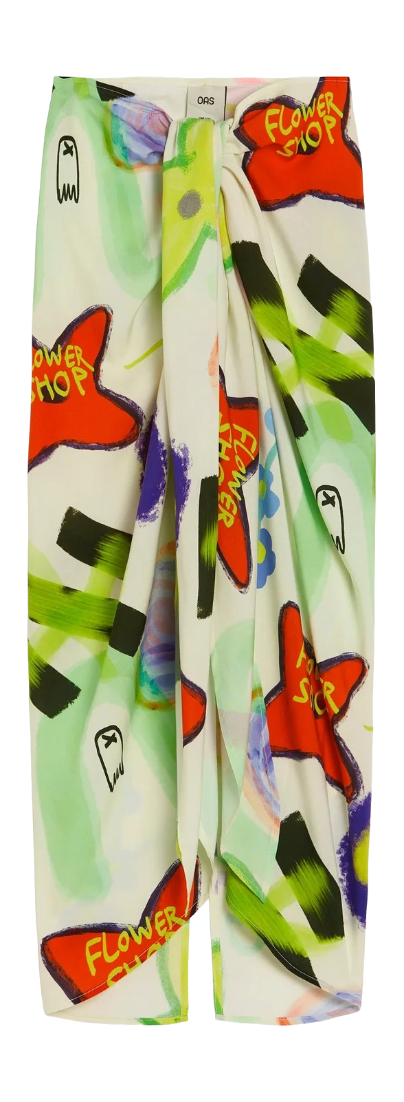 Flower Shop Cyan Sarong