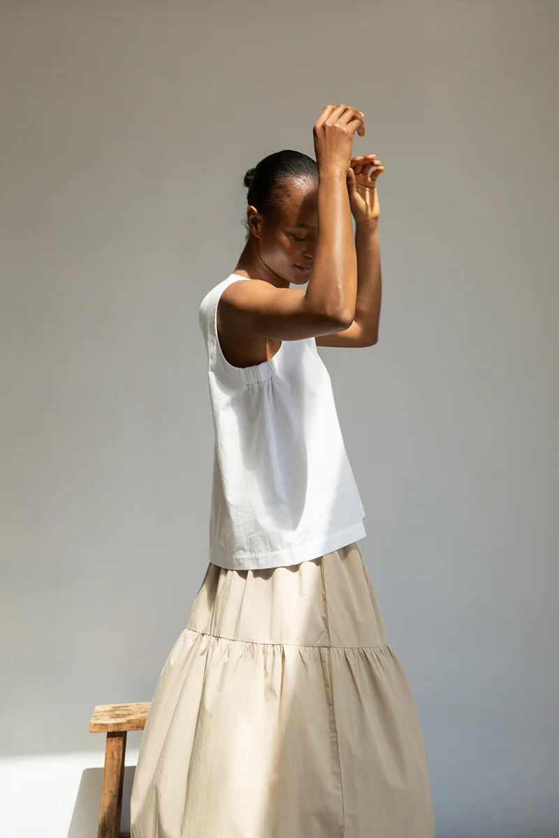 Azure Organic Cotton Poplin Top