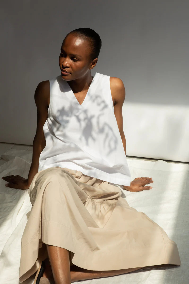 Cecilia Organic Cotton Poplin Skirt