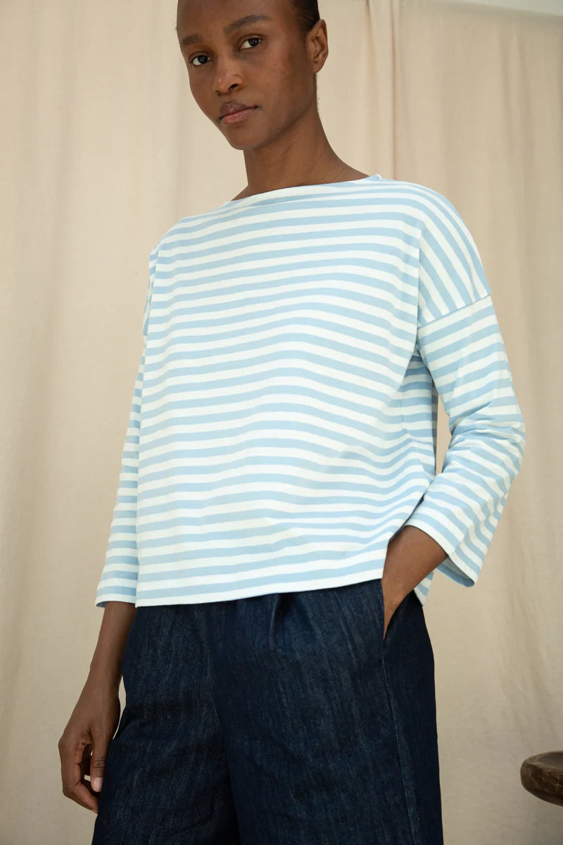 Leia Sue Organic Cotton Jersey Stripe Top