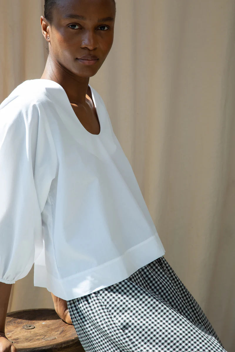 Renee Organic Cotton Poplin Top
