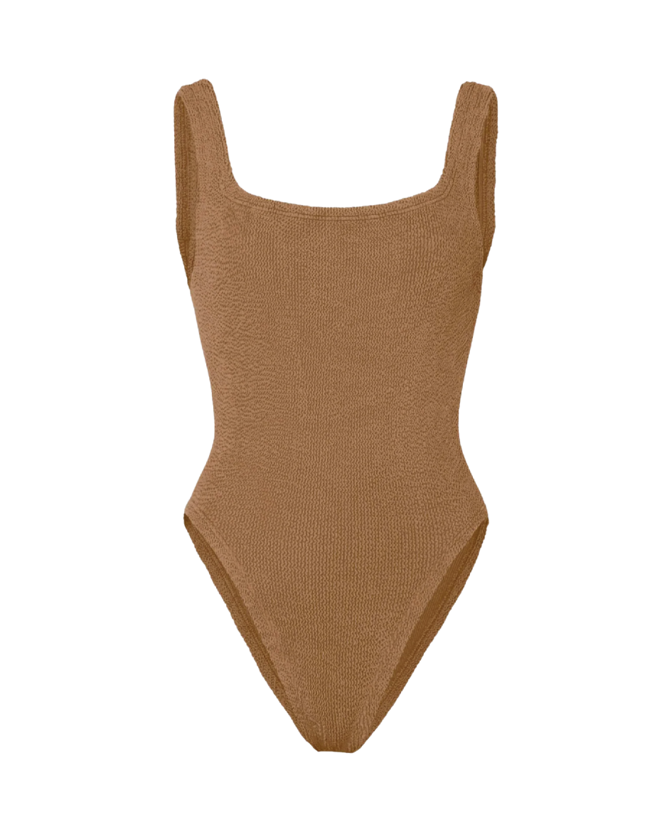 Square Neck Swim Metallic