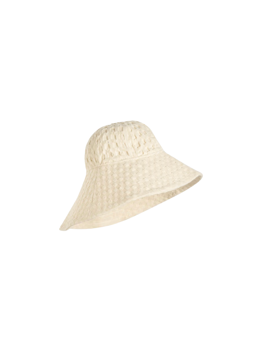 Ecru Waffle Brim Hat