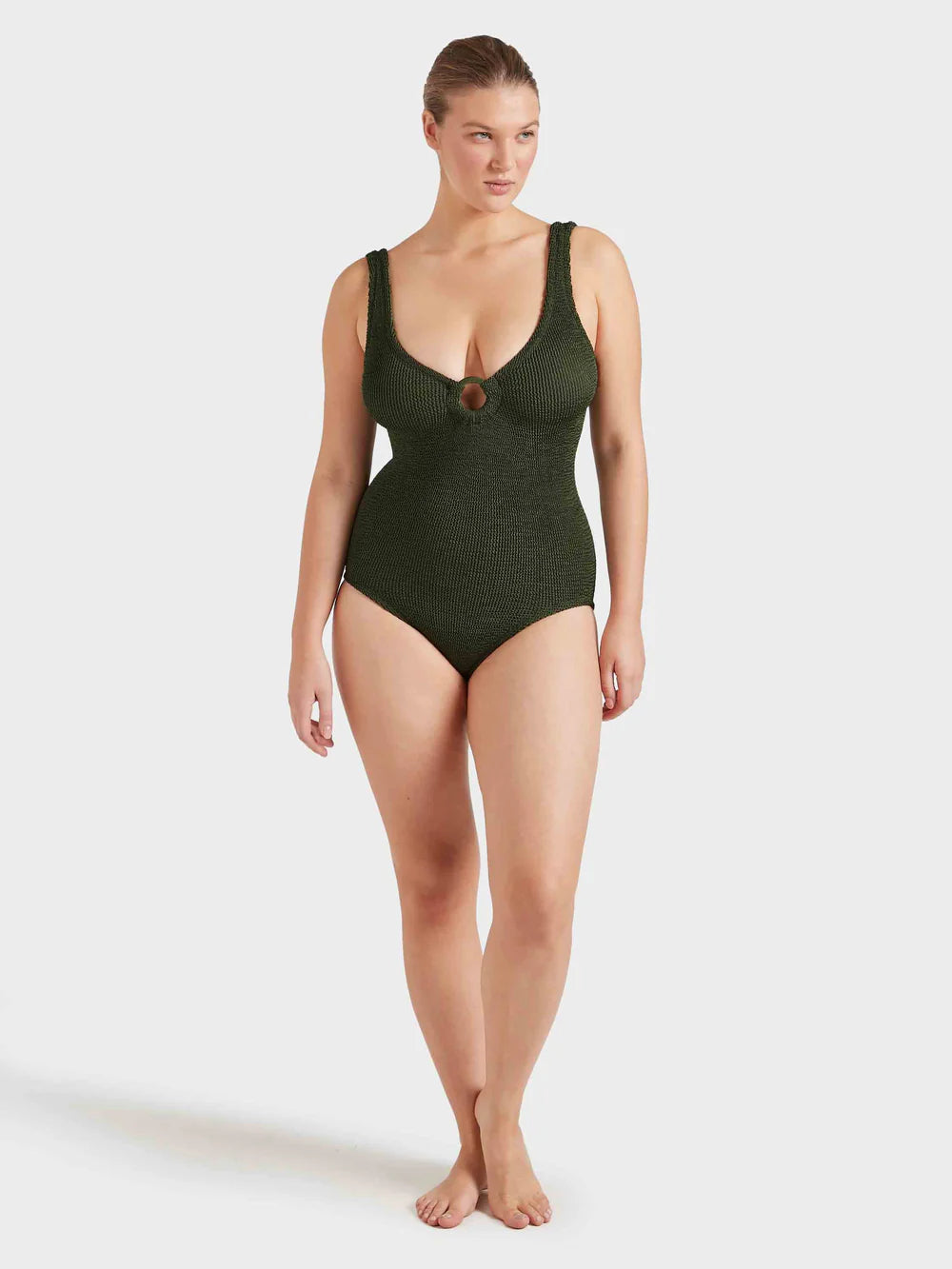 Coverage Celine Swim with
Fabric Covered Hoops