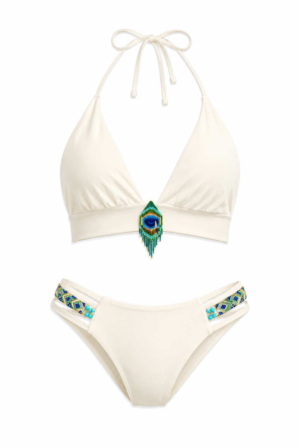 FEATHER BIKINI SET