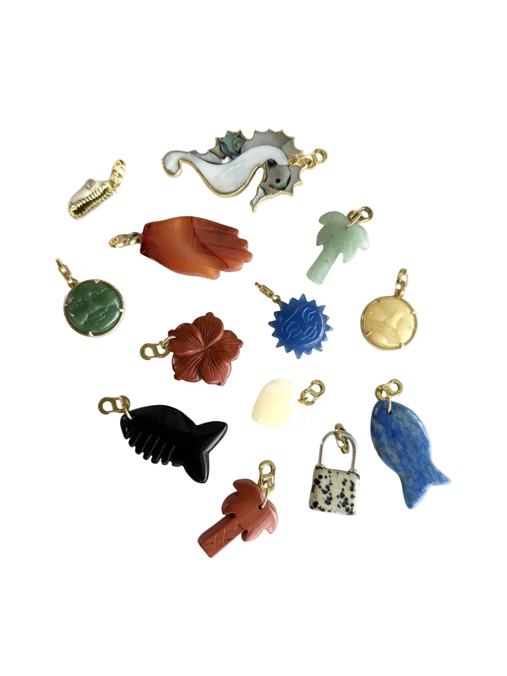 Lapis Lazuli Fish Charm