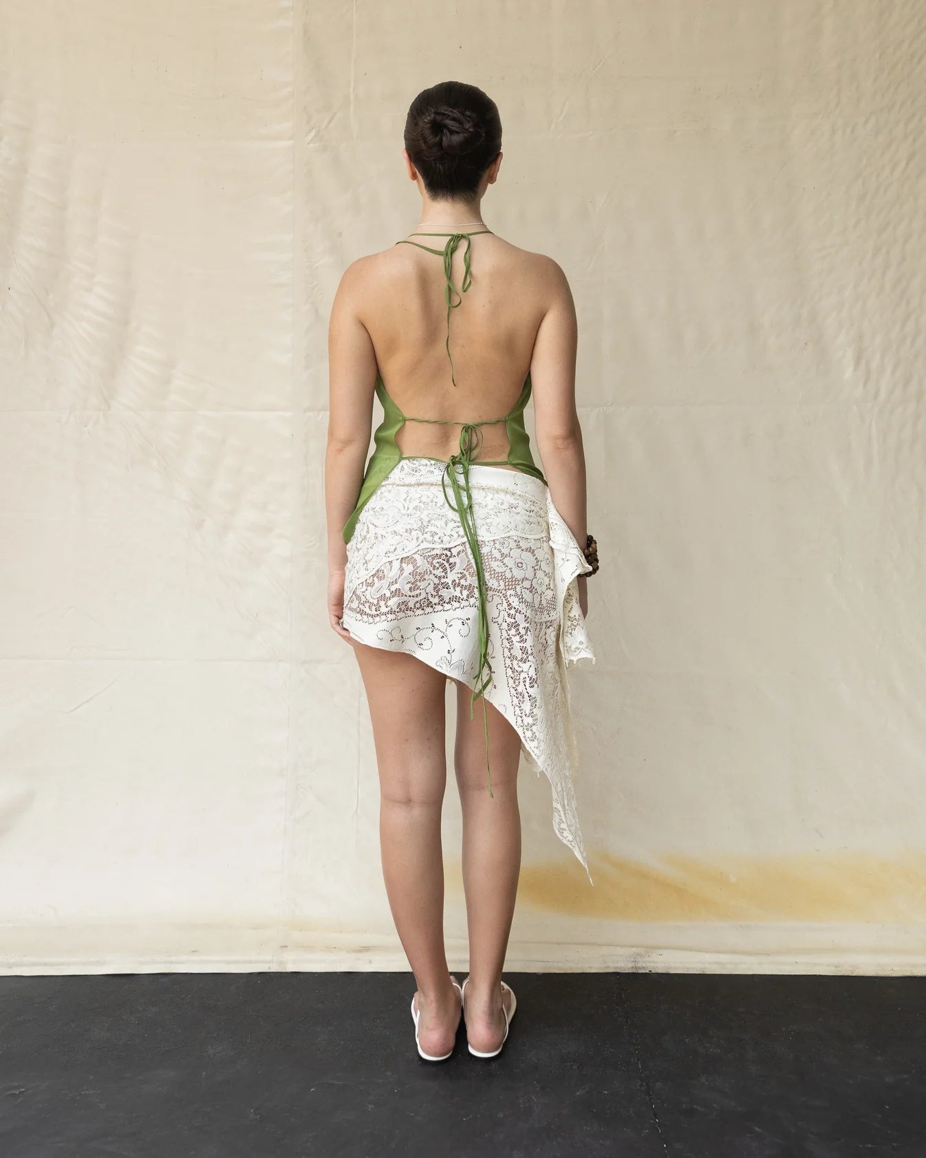 Top Chiffon Verde