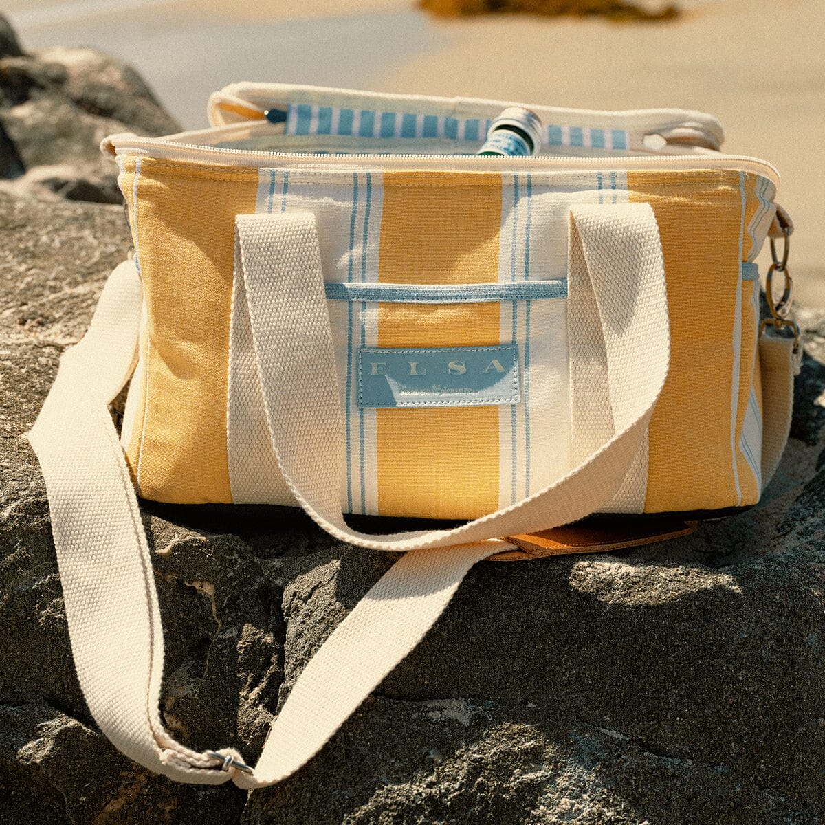 The Premium Cooler Bag - Tuuli Stripe Yellow