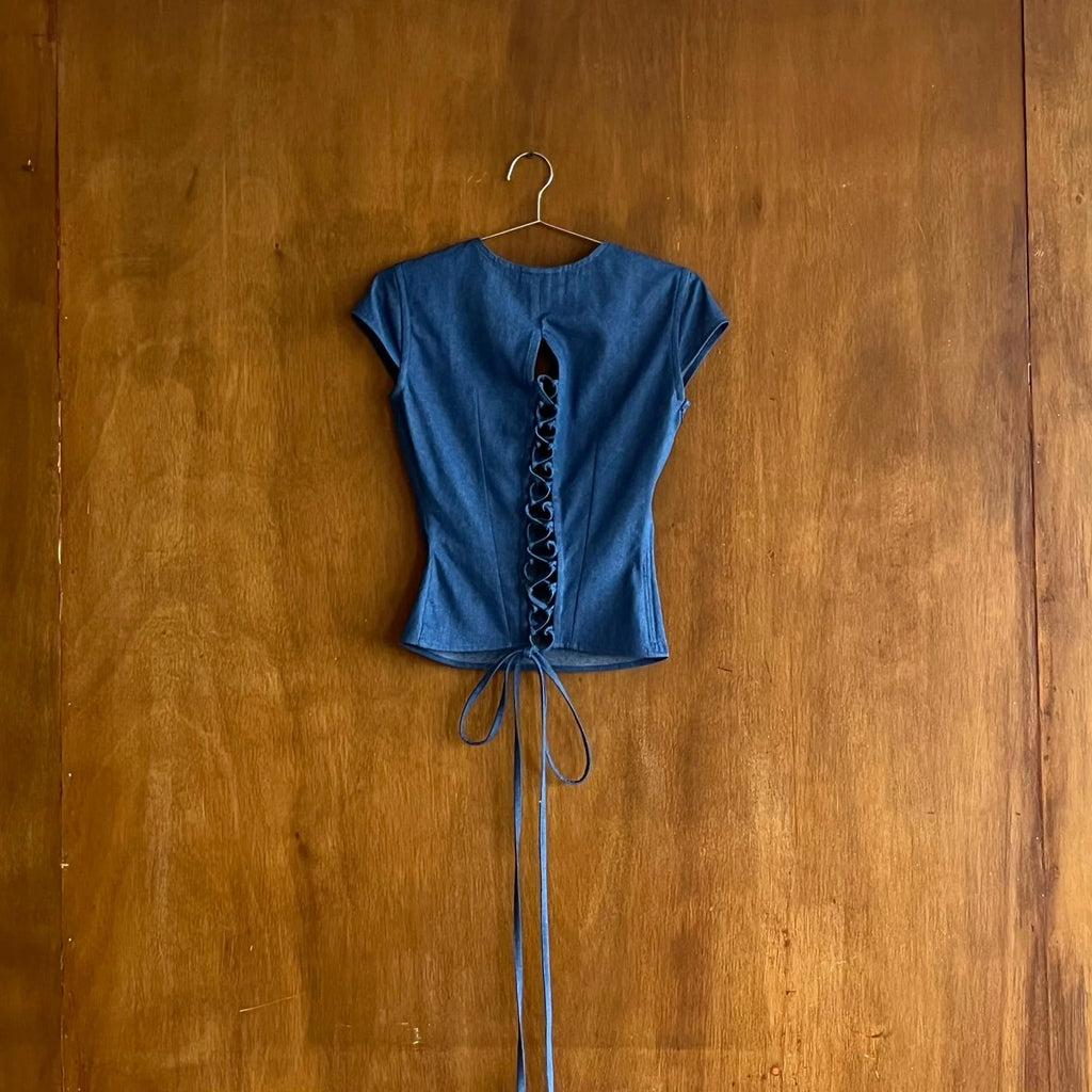 Denim Star Top